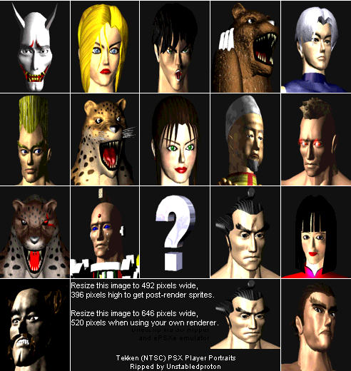 Anna Williams — Tekken 1 portrait